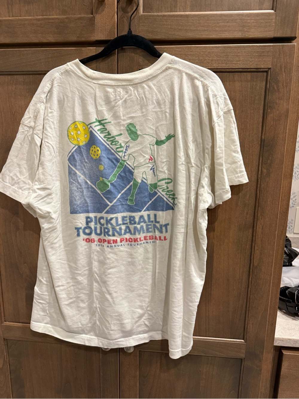 ABERCROMBIE Pickleball Tournament Graphic Tee - White
